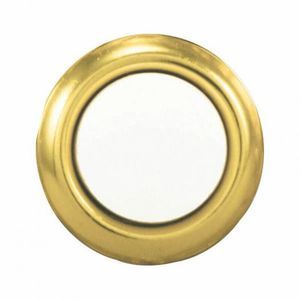 Heath Zenith Polished Brass Metal Wired Pushbutton Doorbell